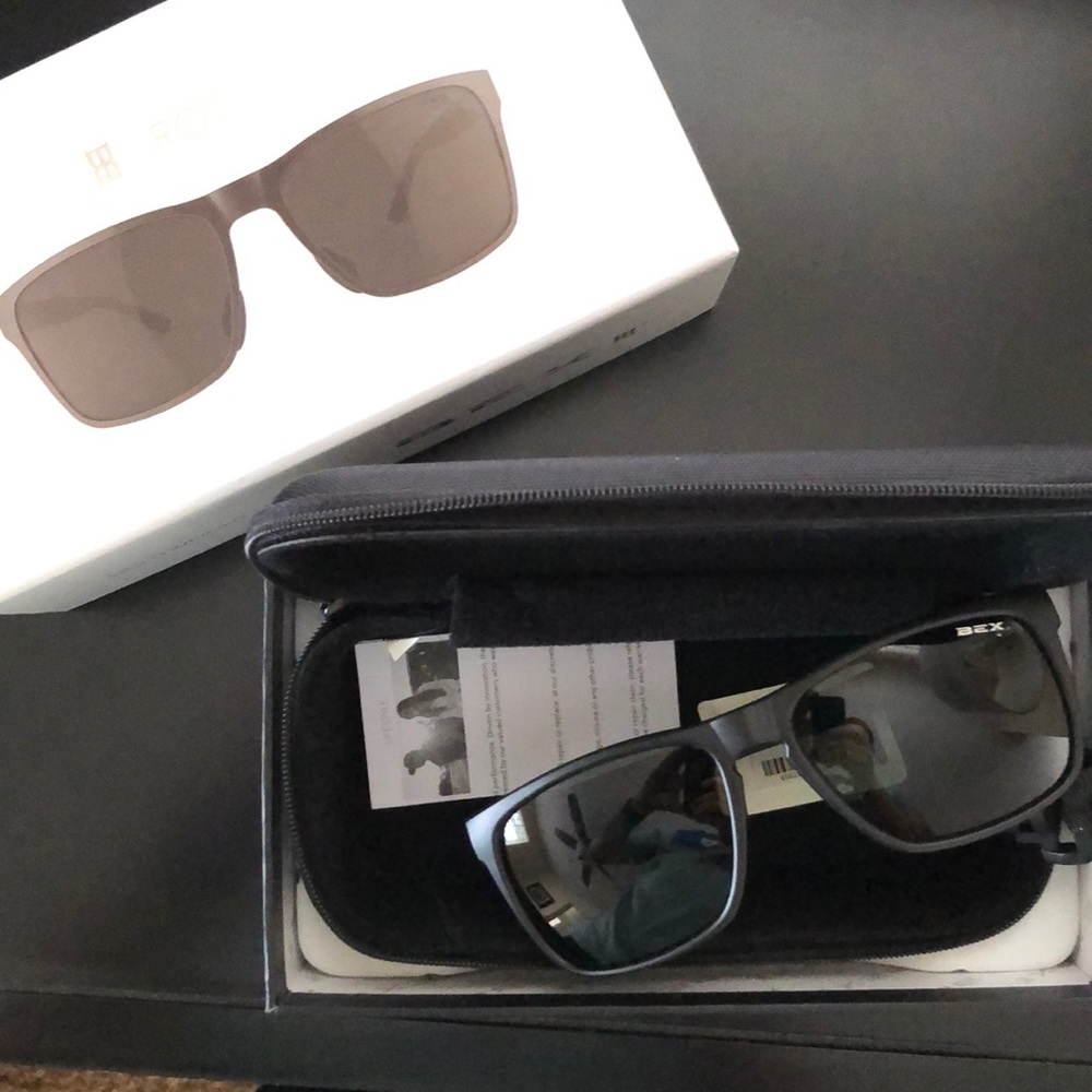 NWT Sunglasses BEX Rockyt black gray